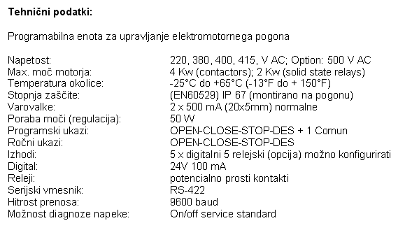Enota za upravljanje elektromotornih pogonov