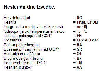 TIP 40 Prehodni elektromagnetni ventil membranski