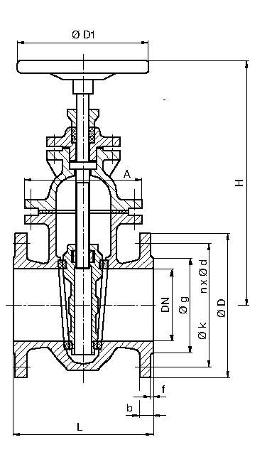 ZKO931 Zasun klinasti - ovalni